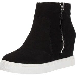 Size 9 M Steve Madden Saidi Suede Wedge Sneakers Shoes Bootie Zippers Ankle